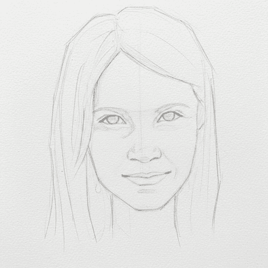 Portrait progress step 1